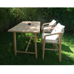 Personalizado moderno minimalista de madera maciza respetuoso con el medio ambiente sofá bar conjunto mesa de centro para exteriores de alta calidad - Product Image 4