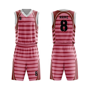 Maillot de basket-ball personnalisé maillots de basket-ball respirants de la plus haute qualité uniforme avec chemises personnalisées courtes - Product Image 3