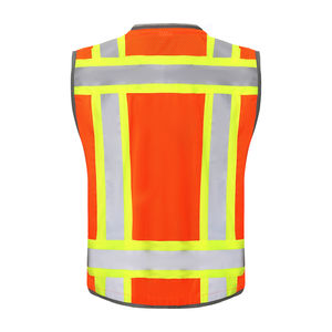 Chaleco de Seguridad de Alta Visibilidad Unisex para Topógrafo, ANSI/ISEA Clase II, Resistente, de Poliéster, Resistente al Fuego, Transpirable y Reflectante - Product Image 3