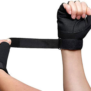 Top vente personnalisé complet noir demi-doigt gants de gymnastique confortable respirant Fitness entraînement musculation sport haltérophilie - Product Image 4