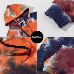 Sudaderas con Capucha de Algodón 100% Tie Dye Personalizadas al por Mayor, Lisas y Suaves de Calidad para Hombre con Servicios OEM, Algodón de Calidad para Hombre - Product Image 6