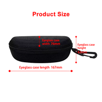 Étui à lunettes rigide portable personnalisé avec fermeture éclair, étui à lunettes de soleil tendance en EVA pour femmes et hommes, idéal pour les voyages et le sport