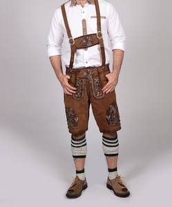 Prince Oktoberfest Pantalones cortos de cuero/Alemán Trachten Bavarian Tradicional Hombres Venta al por mayor Pantalones cortos de cuero Lederhose - Product Image 3