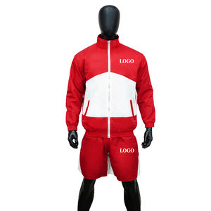 Oferta Especial 2025: Conjunto Deportivo de Invierno para Hombre con Logotipo Personalizado, Ecológico, Transpirable, Ligero, Chaqueta Cortavientos de Nailon y Pantalones Cortos con Capucha - Product Image 1