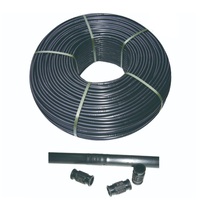 Tuyau d'irrigation goutte à goutte de haute qualité 16 mm et goutteurs, emballage roulé pratique pour la gestion de l'eau domestique