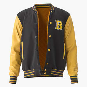 Vestes de grande taille pour hommes Versity College Jacket Varsity Blouson de baseball Letterman avec logo personnalisé pour hommes - Product Image 5
