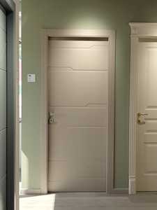 Puerta Interior de Madera de Diseño Moderno Porte Imic 290 P, Fabricada en Italia, Contemporánea, Lacada, Elegante Grabado Geométrico, Impermeable - Product Image 2