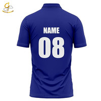 Maillot de cricket décontracté pour homme adulte, imprimé, personnalisable (couleurs et motifs), 100 % coton respirant, coupe ajustée à manches courtes