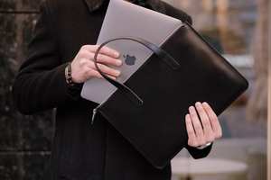 Vente en gros de sacs de protection en cuir extra fin avec logo personnalisé pour tous les types d'ordinateurs portables LS-0065 - Product Image 3