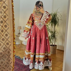 Vêtements traditionnels faits à la main robe afghane haute qualité meilleur matériel afghan Vintage femmes robes 0692 - Product Image 3