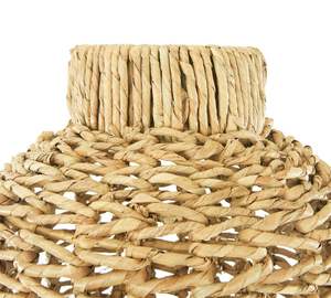 High Quality Water Hyacinth Round <b>Cylinder</b> <b>Vase</b> Durable Handwoven Eco-Friendly Minimalist Home Decor Customizable - Product Image 2