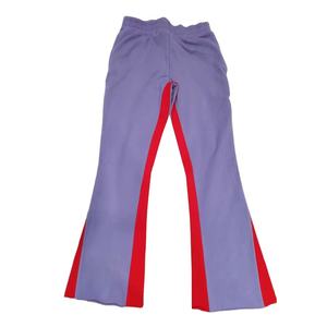 Pantalon de survêtement évasé pour homme de qualité supérieure, taille mi-haute, avec logo personnalisé, coupe droite, léger, décontracté, respirant, en toile - Product Image 3