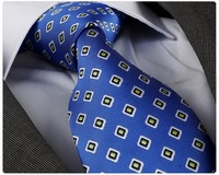 Cravates en Soie 100% pour Hommes, Motif Géométrique, Style Décontracté, Emballage Polybag, AD8371 - Vente en Gros