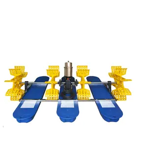 High Quality Water resistance Stainless Steel Paddle Wheel Aerator 2HP 1,5kw 4 impellers Factory price