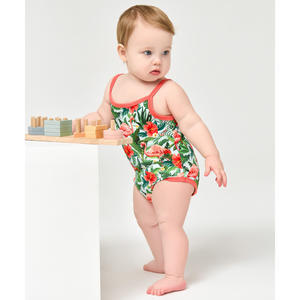 Paquete de 3 Bodys Transpirables para Bebé Niña, sin Mangas y con Tirantes Finos, Estampado Digital - Product Image 1