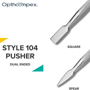 Pousse-cuticules double tête en acier inoxydable, nettoyeur d'ongles, instrument de manucure de précision, réutilisable et durable pour l'élimination des cuticules - Product Image 3