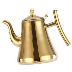 High Quality Camping Fishing <b>Tea</b> <b>Kettle</b> With Infuser Stainless Steel <b>Tea</b> Pot 1L,1.5L,2L, Golden, 1.5L - Product Image 1