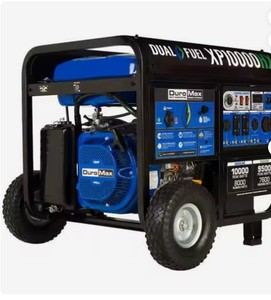 Générateur portable double carburant DuroMaxS de qualité supérieure, 10000 watts, 480V, 10000 tr/min, usage industriel - Product Image 1