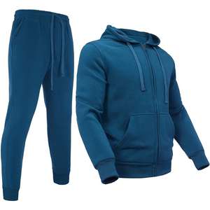 Wholesale Manufacturer <b>Apparel</b> Two Pieces Set Custom Fleece Oversized Hoodies&Sweatshirt Mens Jogger Set Tracksuits - Product Image 3