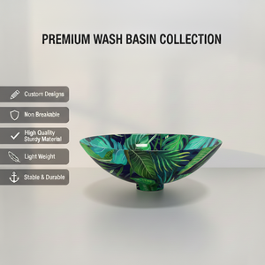 Leaf Design Metal Table Top Wash Basin High Quality <b>Bathroom</b> Vessel <b>Sink</b> Decorative Countertop <b>Bowl</b> Factory Supplier Exporter - Product Image 6