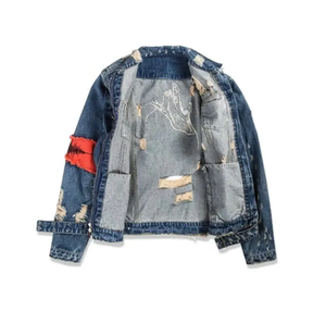 Meilleure vente de votre propre logo Vestes en jean pour hommes de meilleur fabricant de qualité supérieure à prix réduit - Product Image 5