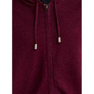 Women's Printed <b>Zip</b> Hoodie Full-<b>Zip</b> <b>Hooded</b> Sweatshirt 100% Cotton Fleece Regular Fit Long Sleeve Solid Color Casual Lightweight - Product Image 5