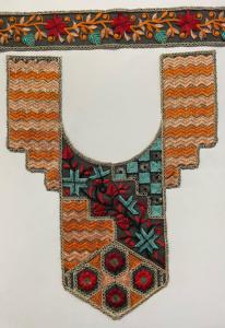 Parches de cuello bordados personalizados de alta calidad para prendas de vestir apliques de escote decorativos para coser para vestidos Kurtis Tops étnicos - Product Image 4