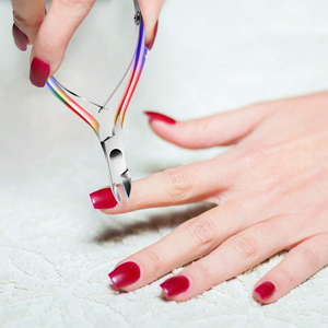 Multi Color Coated <b>Nail</b> Cuticle Nippers German Steel Cuticle Nippers <b>Trimmers</b> <b>Nail</b> Cutters 4.4 Inches With Sharp Blades - Product Image 5