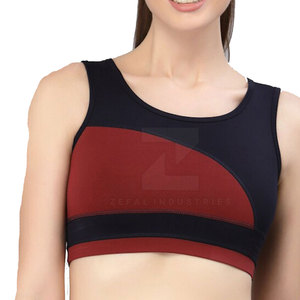 Soutien-gorge de sport d'entraînement pour femmes de haute qualité-sans couture à soutien élevé Séchage rapide Respirant Logo avant écologique - Product Image 1