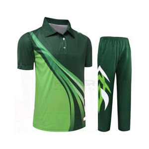 2024 hommes confortable Cricket uniforme ensemble vêtements de sport avec manches courtes grande taille tarif de gros - Product Image 2
