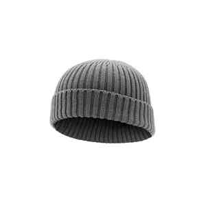 Customized Beanie Plain Light Weight Knitted Beanie <b>Hats</b> - Product Image 4