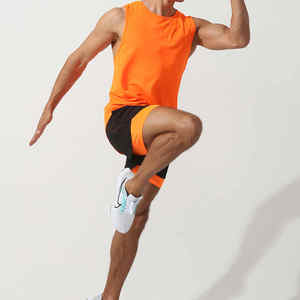 Short d'entraînement 2 en 1 de haute qualité avec poche arrière Short de sport athlétique respirant à séchage rapide Short de course pour hommes - Product Image 2