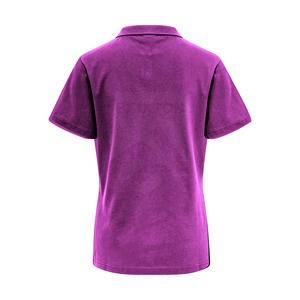 Nuevo diseño de camisetas de polo para mujer, mezcla de seda de algodón transpirable, estampado sublimado, cuello vuelto, estilo informal, antiarrugas - Product Image 2