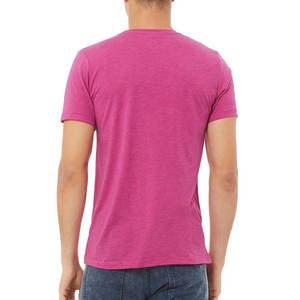 2025 printemps vente chaude hommes Super doux à manches courtes T-Shirt couleur unie lourd solide cou grande taille Streetwear - Product Image 2