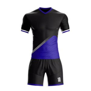 Meilleurs uniformes de football à manches courtes en polyester imprimés par sublimation, design personnalisé, prix de gros OEM, vêtements de football de haute qualité - Product Image 3
