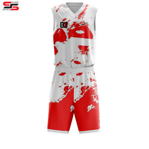 ชุดกีฬาบาสเก็ตบอลชุดบาสเก็ตบอลหมายเลขโลโก้ของทีมออกแบบได้ตามต้องการ - Product Image 4