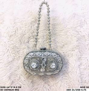 El último diseñador de embrague de Metal hecho a mano para novia de moda de piedra de Metal hacer India hecho a mano perla decoración Material de hierro - Product Image 2