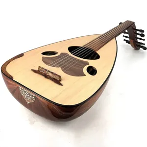 Professional 11 String 6 Course Arabic Oud - Handmade Mahogany <b>Wood</b> Oriental Lute - Product Image 3