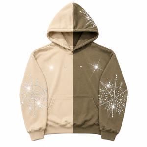 เสื้อฮู้ดดี้ปักเพชรขายดี สตรีทแวร์ผู้ชาย ผ้าฝ้าย 100% ระบายอากาศได้ดี สำหรับฤดูหนาว ดีไซน์ปรับแต่งได้ - Product Image 3