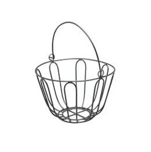 Antique Design Factory Wholesales Customized Metal Iron Wire <b>Black</b> Stackable Kitchen Laundry Fruit <b>Basket</b> Metal - Product Image 6
