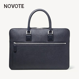 Maletín de Cuero para Portátil NOVOTE con Logotipo Personalizado, Diseño Granulado, Gran Capacidad, 15.5 Pulgadas, para Uso Profesional Masculino - Product Image 2