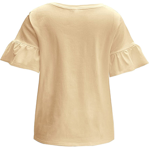 Camisetas de mujer hechas a medida, ropa informal ligera con el último diseño nuevo para el verano MOQ bajo - Product Image 6