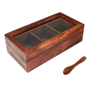 Customized <b>Wooden</b> Kitchen <b>Spice</b> <b>Rack</b> 12 Containers Seasoning Box Durable Quality Mordent Design Cheap Price - Product Image 6