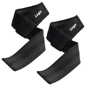Sangles de poignet en cuir et polyester pour l'haltérophilie-Légères et non extensibles pour l'entraînement physique et la musculation - Product Image 1