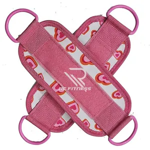 Stampa a cuore cinturini per caviglia da allenamento con Design personalizzato per macchina da cabel produttore per abbigliamento Fitness RC