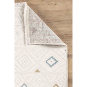 Tapis de sol Netline TR006 multicolore moderne Trendo, en polypropylène 100 %, à poils coupés et bouclés, 80x150 cm, pour la maison, la chambre, le bureau, la chambre d'enfant - Product Image 3