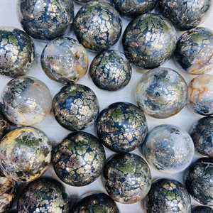 Marcasite Crystal Sphere <b>Ball</b> Natural Gemstone Sphere for Healing Meditation and Decor Bulk Supply - Product Image 3