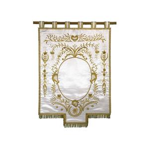 Spiro Aerem Dulce Pipe Banner Pipe Banner Double Sided Hand Embroidered Custom Made Music <b>stand</b> Banner hand embroidered - Product Image 4