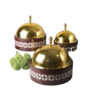 Calidad Premium Durable Ecológico Acero inoxidable Estilo americano Diseño hecho a mano Hotpot Cazuela Plato Comida Servir Olla caliente - Product Image 3