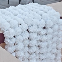 Nouvelle Guirlande Artificielle de Fleurs de Souci Indien Faite à la Main en Plastique Imperméable pour Décoration Intérieure/Extérieure, Remise de Diplôme, Halloween, Mariage